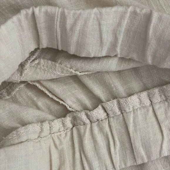 Zanzea Collection Ivory Elastic Waist Pull On Wide Leg Y2K Capri High SZ L #1274 - Picture 11 of 15